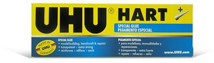 UHU HART 3-64141 Colle spéciale pour le montage de petites pièces dans le modélisme Boîte pliante 35 g Transparent