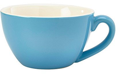 Genware Bowl Shaped Cup Blue 6oz/170ml, Single
