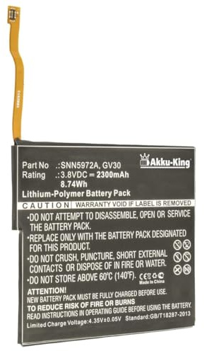 Akku-King Akku kompatibel mit Motorola GV30 - Li-Polymer 2300mAh - für Moto Z, Z Dual SIM, Z Droid Edition XLTE, XT1650-01, XT1650-03, XT1650-05