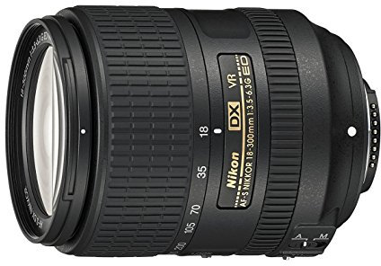Nikon AF-S DX NIKKOR 18-300 mm f/3.5-6.3G et Objectif VR, Noir [Carte nitale : -