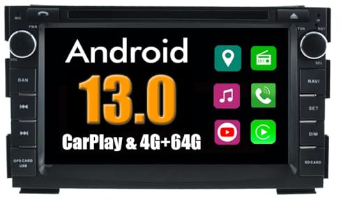 RoverOne Sistema Android Coche Reproductor de DVD para Kia Ceed Venga 2009 2010 2011 2012 con Radio Navegación GPS Estéreo Multimedia Bluetooth USB MirrorLink