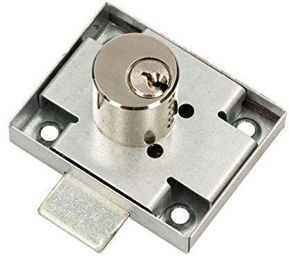 KOTARBAU® Cerradura para muebles, Cerradura de armario con 3 llaves, Cerradura de cilindro izquierda y derecha, Cerradura de gabinete, buzón, taquillas, cajones, Cerradura de seguridad con cilindro