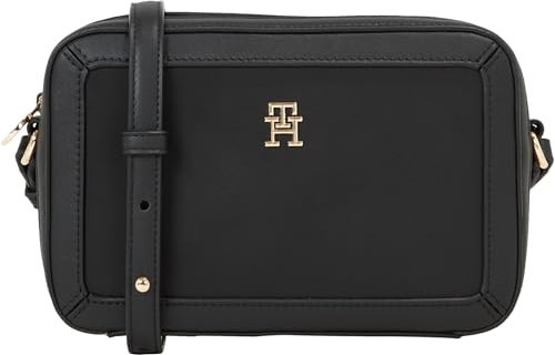 Tommy Hilfiger Damen Crossbody Bag Tasche Essential Crossover Mittelgroß, Schwarz (Black), Onesize