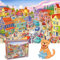 HUADADA Puzzle 1000 Teile, Puzzle für Erwachsene, Impossible Puzzle, Geschicklichkeitsspiel für die ganze Familie,Puzzle Farbenfrohes,Puzzle-Geschenk-Puzzle mit Glückliches Leben-Motiv