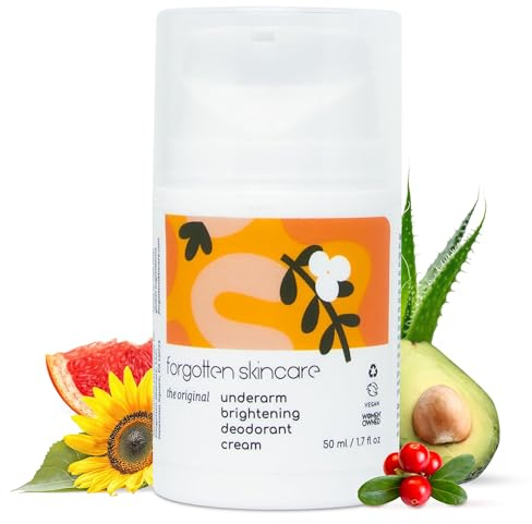 Forgotten Skincare The Original Underarm Brightening Deodorant Cream For Dark Underarms Treatment, Body Odor Eliminator For Women & Men, Ingrown Hair Treatment, Vitamin C & Salicylic Acid