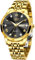 LIGE Herren Uhr Uhren, Luxus Gold Analog Diamant Quarzuhr, Mode Edelstahl Männer Automatische Datum Kalender Uhr, 30M Wasserdicht Armbanduhr, Business Casual Leuchtende Zifferblatt Elegantes Geschenk