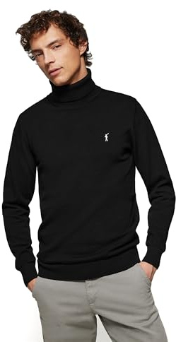 Polo Club Jersey Cuello Alto para Hombre con Logo Bordado 100% Algodón - Coton Suéter