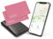 Reyke Dünne Geldbörsen-Tracker-Karte, wiederaufladbarer Geldbörsenfinder, kompatibel mit Apple Find My (nur iOS), Gegenstandsortierer für Gepäckanhänger, Handys, Reisepässe, Pink