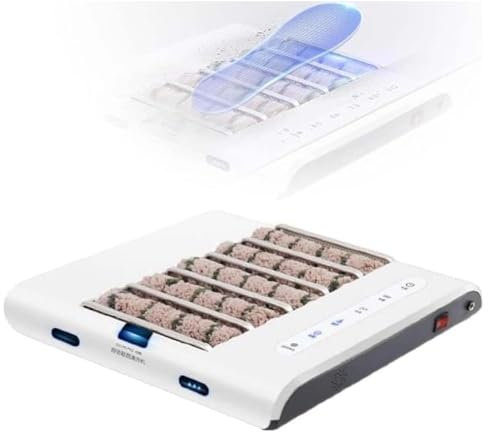 Machine de Nettoyage de Semelles entièrement Automatique, Brosse à Chaussures d'entrée Rechargeable 260 TR/Min, cireuse à Chaussures à Induction Automatique, nettoyant pour Chaussures, Nettoyage pour