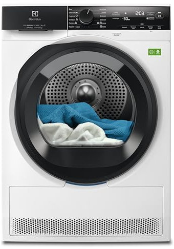 Electrolux Série 900 PerfectCare Séchoir à pompe à chaleur, 9 kg, EW9H4Y9A, classe A, 12 programmes, connectivité Smart App, technologie 3DSense, filtre EcoFlow, 60 dB, 850 x 596 x 636 mm