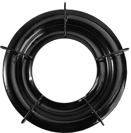 CLISPEED Support De Cuisinière à Gaz En Fer, Rond 2-5 Pieds, Support De Pot Antidérapant Et Stable Cuisine, Accessoire Pour Brûleur Gaz Naturel, Compatible Wok Et Poêle, Usage Domestique