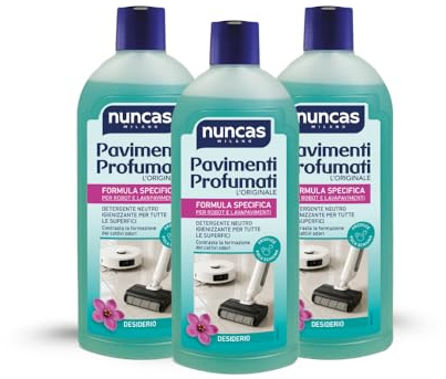 Nuncas Pavimenti Profumati Detergente Robot - Desiderio - Multipack 3 x 1 L