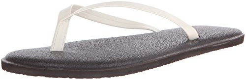 Sanuk Damen Yoga Bliss Flip Flop, (elfenbeinfarben), 39 EU