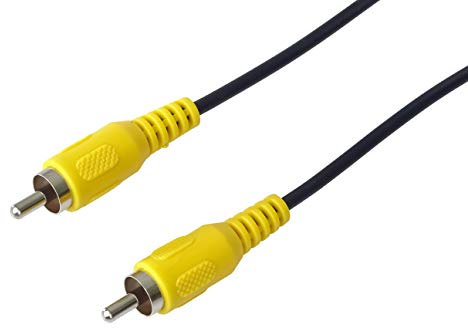 PremiumCord Cavo RCA 5m, 1x Spina su 1x Spina, Cavo Di Collegamento Audio Video, Stereo, Per TV, Telefoni Cellulari, MP3, HiFi, Colore Nero