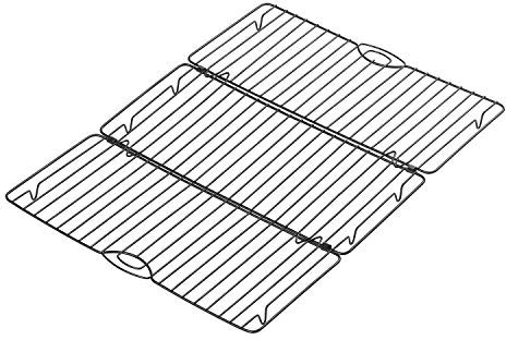 Tala Rastrelliera rettangolare antiaderente pieghevole per torte, 23 x 43 cm