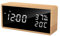 Flysocks Despertador LED Despertador Digital, Reloj de Mesa con Control por Voz, Fecha, Temperatura y Humedad, para el Hogar, Dormitorio, Guardería y Oficina Talla única