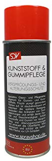 SDV Chemie Kunststoffpflege u. Gummipflege 12x 400ml Auffrischer Vinylpflege Reifenpflege Gummispray