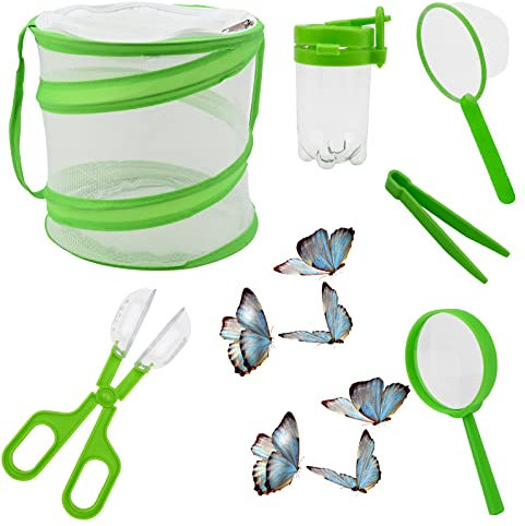 6 Stück Draussen Forscherset Kinder Insekten Beobachtungsbox Outdoor Exploration Spielzeug Draussen Forscherset für Kinder Outdoor Wissenschaft Natur Erkundung Wandern Abenteuer (Grün)