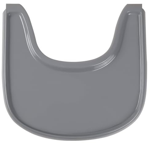 High Chair Tray Compatible with Stokke Tripp Trapp Chair with Smooth Surface and Strong Suction - Made from Food Safe Plastic (BPA BPS BPF Lead and Phthalate Free) - Gray