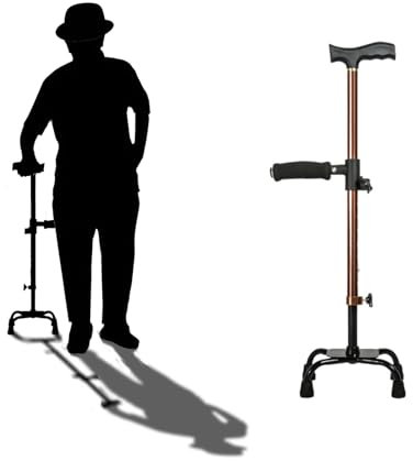 Höhenverstellbare Sitzhilfe Stand Gehstock Multifunktional Gehhilfe Stehhilfe Gehstock Aufstehhilfe Mobilitätshilfe Vier Füße Gehstock Alltagshilfen Aufstehhilfe Gehstock Vier -leggiert