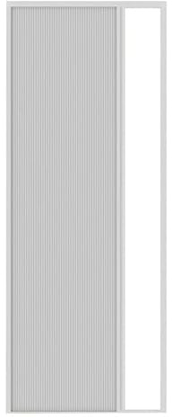 Porta a tenda Porta pieghevole, Porta scorrevole pieghevole a soffietto for interni con telaio in alluminio, divisorio for ambienti, bianco, diverse dimensioni(60x90cm)