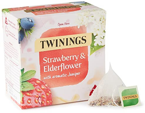 Twinings Strawberry and Elderflower Herbal Tea Bags, 20 Tea Bags