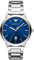 Emporio Armani Herrenuhr , DreizeigerDatumswerk, 43mm Silbernes Edelstahlgehäuse mit Edelstahlarmband, AR11311