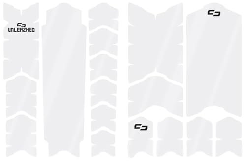 unleazhed Bike Protection BP01 L E-Frame Clear Glossy | Rahmenschutzfolie für E-Bikes | Made in Germany|19 -teiliges Rahmenschutz-Set