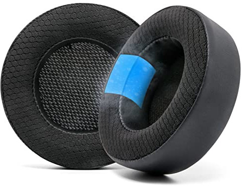 WC Freeze Virtuoso – Ersatz-Ohrpolster aus Hybridgewebe mit Kühlgel für das Corsair Virtuoso Gaming-Headset, hergestellt von Wicked Cushions, verbesserte Dicke und Schallisolierung | Black