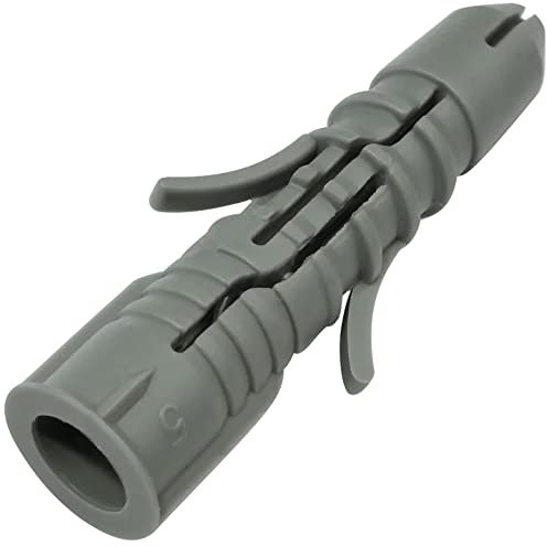 AERZETIX - C57694 - Set di 100 tasselli universali Ø8x40mm - ancoraggi multiuso - in plastica - per fissaggio su calcestruzzo mattoni blocchi di cemento