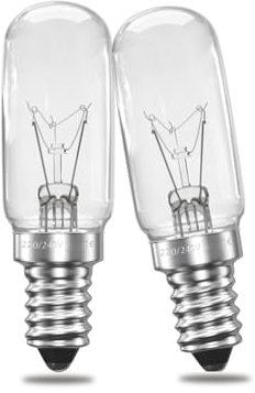 Luxvista E14 Glühbirne Salzlampe Warmweiß 2700K, Dimmbar E14 Glühbirne 16W für Salzkristalllampe, Salzsteinlampe, Salzlampe, Nachtlicht, Kühlschrank Lampe, Duftlampe, Dunstabzugshaube, 2 Stück