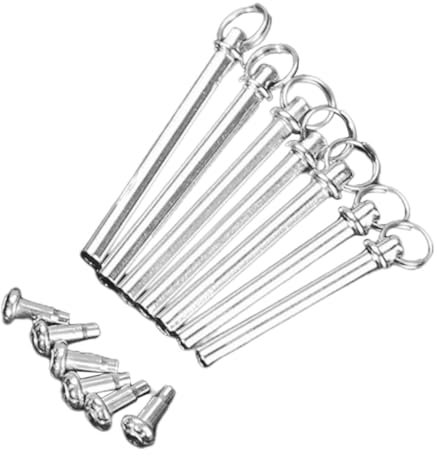 HAWILLOSCH 7sets Folding Fan Repairing Kit Folding Fan Accessory Metal Shaft Rivets