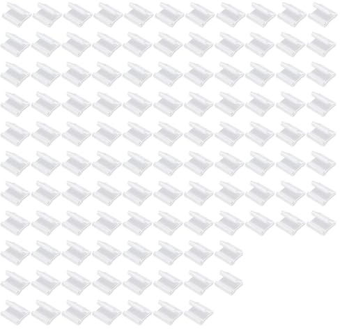 100pcs Plastic Balloon V-Shape Sealing Clips, Clear Reusable Balloon Clips, Easy Use V Shaped Sealing Clamp Transparent Balloon Sealing Clip, Reliable Balloon Clips Ties for Party Decorations