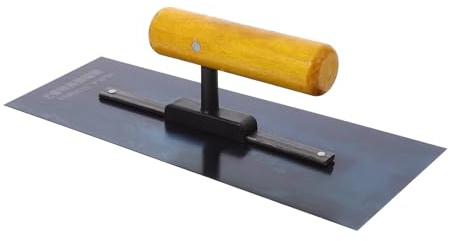 Mobestech Cazzuola per Stuccatura e Levigatura Angoli Interni con Manico in Legno per Cartongesso e Lama in Acciaio Attrezzo Ergonomico per Finitura Muratura