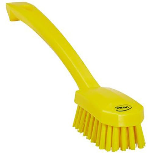 Vikan - Hygiène - Brosse à Vaisselle - Universelle - Fibres Moyennes - Jaune