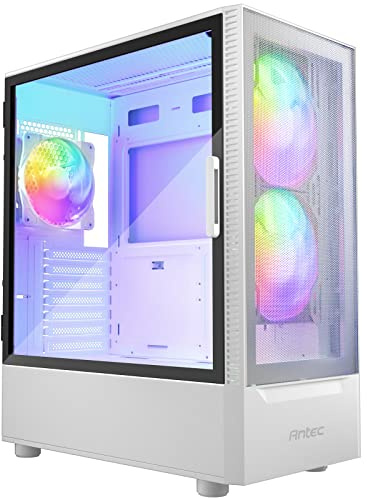 Boîtier Moyen Tour ATX NX410 RGB avec Panneau Vitré, Blanc