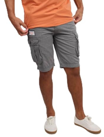 OXBOW P0ORPEK Bermuda rayé Ceinture intégrée Caviar