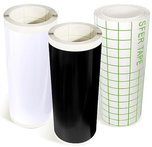 Bocguy Smart Vinyl Permanent +Transferfolie 14X300CM, Vinylfolie Plotter, Transferfolie Plotter Set für Laptops, Telefone, Wände und mehr