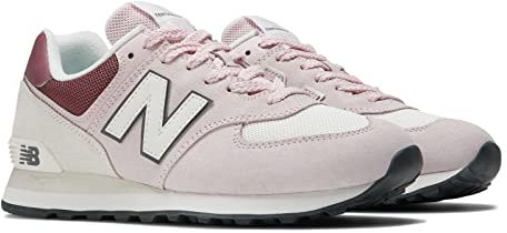 New Balance Running Inspired Shoes 574 for Unisex Schuhe, Pink Gelb, 44 EU
