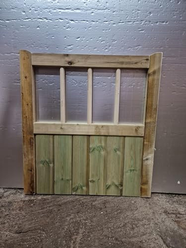 md carpentry Wooden Garden Gate, Pressure Treated, 3ft 90cm, Green, Wood