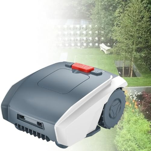 MhWrughts Tagliabordi Elettrico Senza Fili, con App Bluetooth, Robot da Giardino Uno dei più silenziosi della Sua categoria, per Prati Fino a 0,4 acri, Pendenza ±25% (14°)