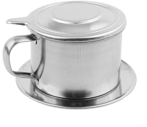 Caffettiera in acciaio inox, caffettiera vietnamita, gocciolatore manuale, a lunga durata e pratico, per ufficio, casa, viaggi