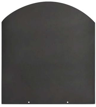 Pedana salvapavimento sotto stufa a legna e pellet in acciaio 100x90 cm