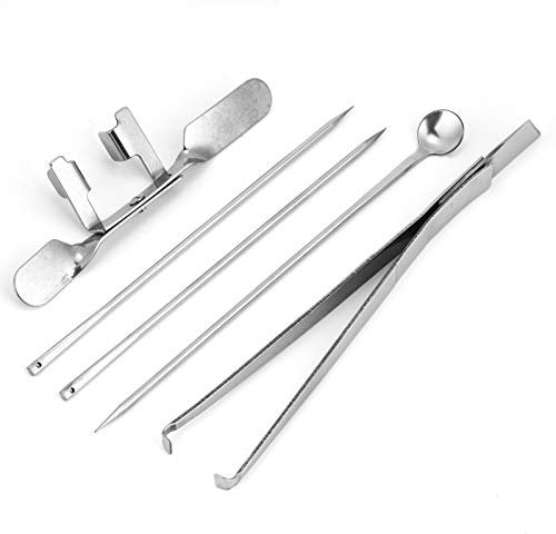 Tbest Pollame Din Plies 5 Pezzi su Coltello Utensile in Acciaio Inox Kit Pollame Fars Veterry Strumento per Arde
