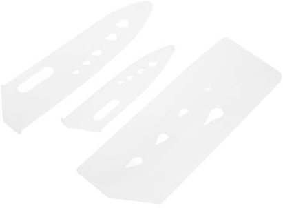 OUNONA 3 Piezas cuchillo caso pequeño protector cubiertas de protección del cortador vainas cortar Cubrir manga de cocina vaina de cuchillo cocinero plastico pp