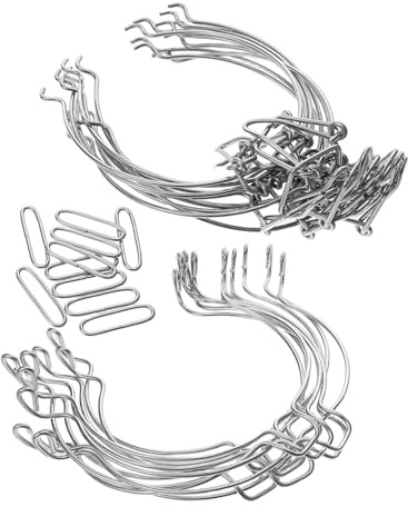 WOONEKY 10piezas Cierres De Alambre De Inoxidable para Tarros De Vidrio Clips De Cierre Hermético con Resorte Fáciles De Instalar para Recipientes De Almacenamiento y Conserva