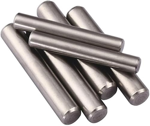 Dowel Pin Cylindrical, M6 M8 Locating Dowel, Length 8MM -100MM Stainless Steel Fixing Pin Shaft, Solid Metal Rod(M6,35mm (30pcs))