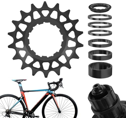Starrgående kedjeblad – 16 t/18 T frihjulsmodifiering, cykelkrans – lämplig för vuxna nybörjare barn ungdomar mountainbike vägcykel utomhus stad stadscykel vardagscykling