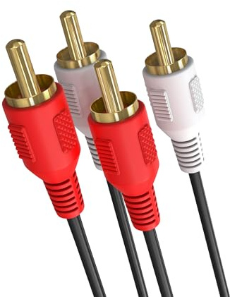 Cmple - RCA Stereo Audio Cable Male to Male -12 ft