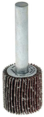 Weiler 30717 3/4 x 3/4 x 80AO Wolverine Coated Abrasive Flap Wheel, 1/4 Stem (Pack of 10)